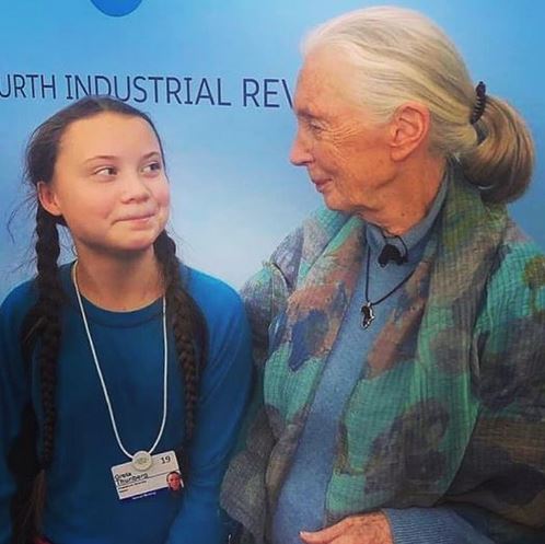 greta thunberg - foto facebook - 4 - amb jane goodall